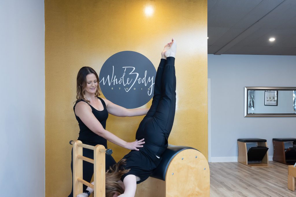 Woman teaching Pilates at Whole Body Massage and Pilates in Knoxville