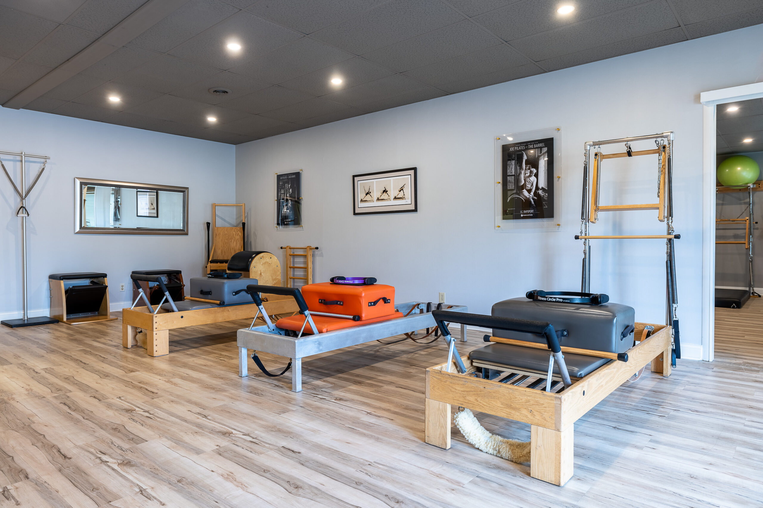 Reformer room at Whole Body Massage and Pilates in Knoxville